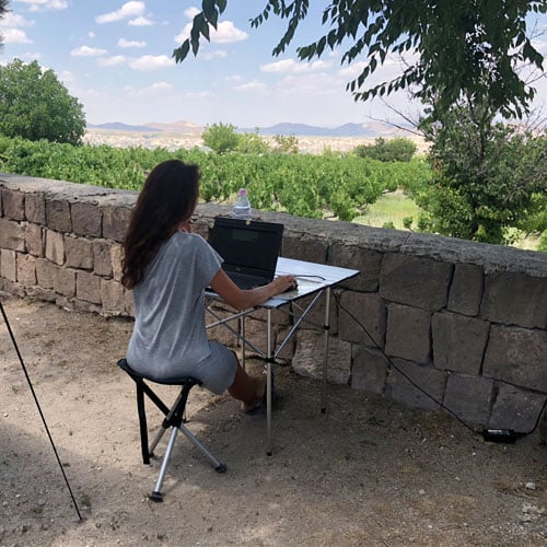 Walkstool Comfort 55 | Portable Camping Chair | Tripod Stool