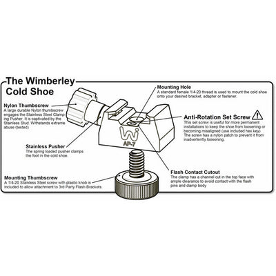 Wimberley AP-7 Universal Cold Shoe Flash Adaptor