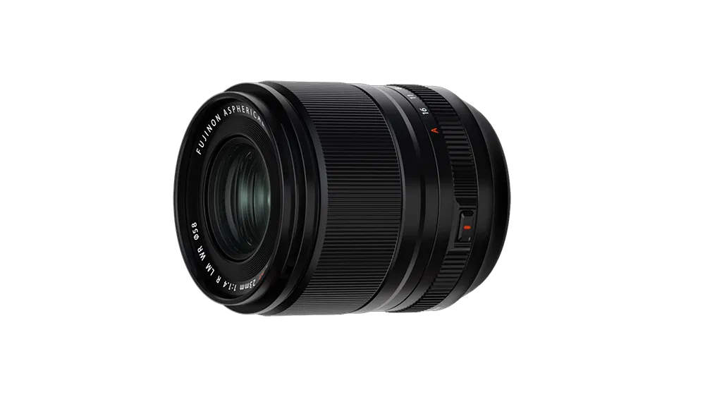 FUJIFILM XF 23mm f/1.4 R LM WR Prime Lens for X-Mount cameras, featuring fast autofocus, weather sealing, and a bright f/1.4 aperture