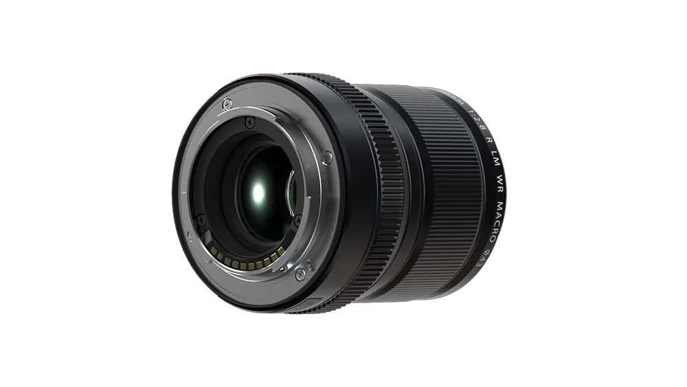 FUJIFILM XF 30mm f/2.8 R LM WR Macro Lens offering 1:1 magnification, fast autofocus, and weather-sealed construction.