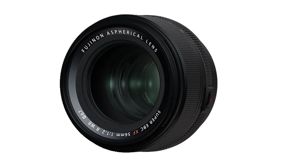 FUJIFILM XF 56mm f/1.2 R WR Lens for portraits and low-light photography with weather-sealed design and fast f/1.2 aperture.