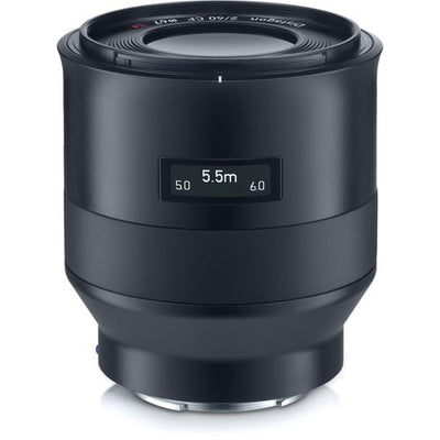 Zeiss Batis 40mm f/2 CF Lens for Sony E. Fast f/2 aperture, Close Focus design, OLED display, and weather-sealed construction for versatile shooting.