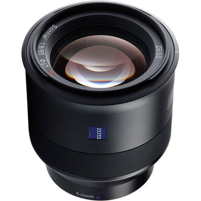 Zeiss Batis 85mm f/1.8 Lens for Sony E-mount, compact telephoto prime with image stabilisation.