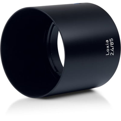 Zeiss Loxia 85mm f/2.4 for Sony E. Short-telephoto prime with Sonnar design, f/2.4 aperture, manual focus, and weather-sealed all-metal construction.