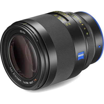Zeiss Otus ML 50mm f/1.4 for Sony E. Professional standard prime lens with f/1.4 aperture, superb sharpness, creamy bokeh, and robust all-metal construction.