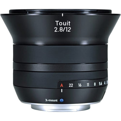Zeiss Touit 12mm f/2.8 for Fujifilm X. Ultra-wide APS-C prime with f/2.8 aperture, sharp detail, natural colours, and lightweight portability.