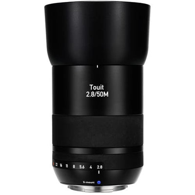 Zeiss Touit 50mm f/2.8 for Fujifilm X. Compact APS-C macro lens with 1:1 magnification, sharp optics, vibrant colours, and smooth bokeh.