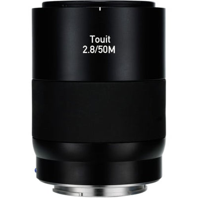 Zeiss Touit 50mm f/2.8 for Sony E. APS-C macro lens with 1:1 magnification, sharp optics, natural colours, and smooth bokeh.