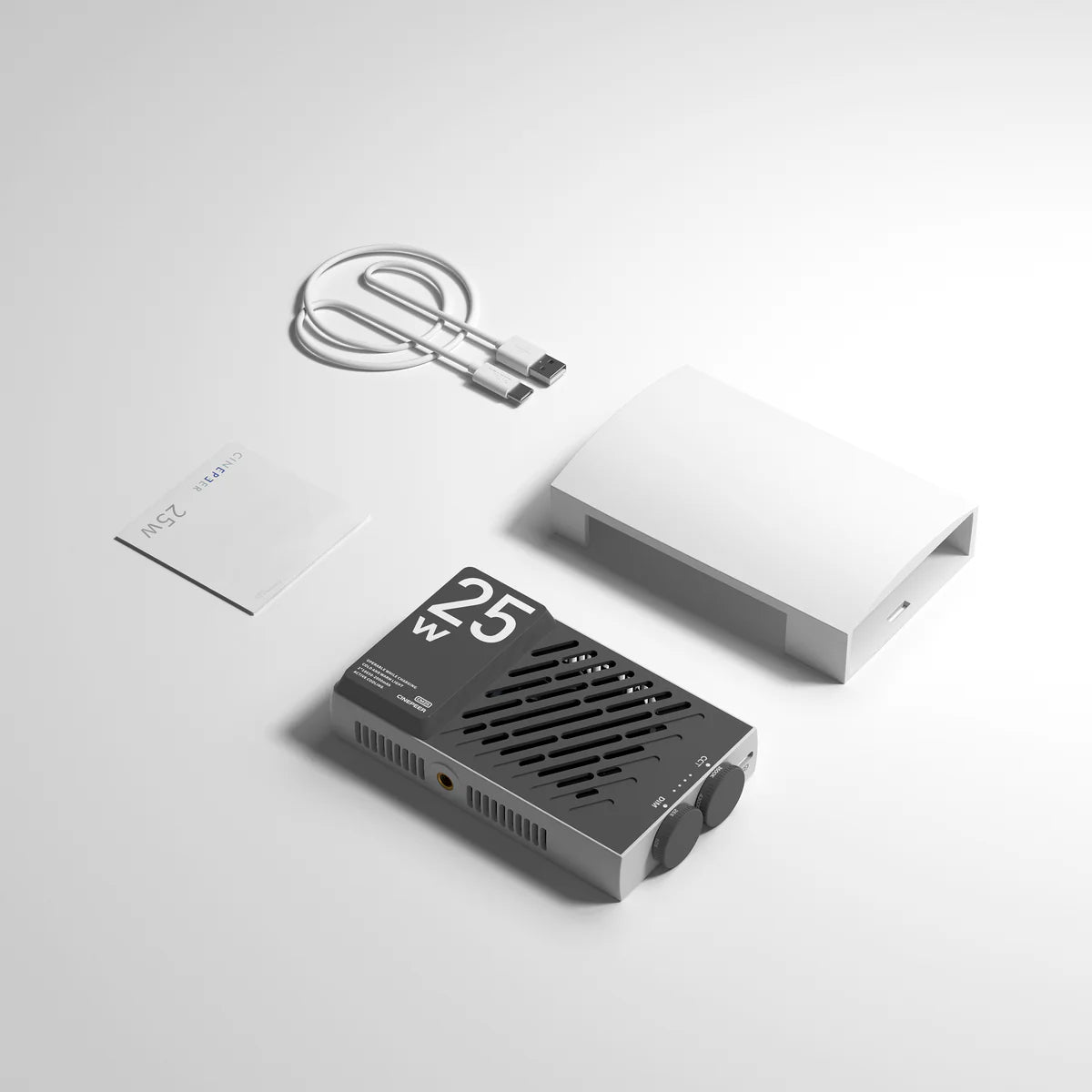 Zhiyun Cinepeer CM25 compact 25W fill light with adjustable 2700K-6200K colour temperature.