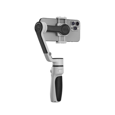 Zhiyun Cinepeer CQ5 compact gimbal stabiliser with extension rod and smartphone support up to 280 g.