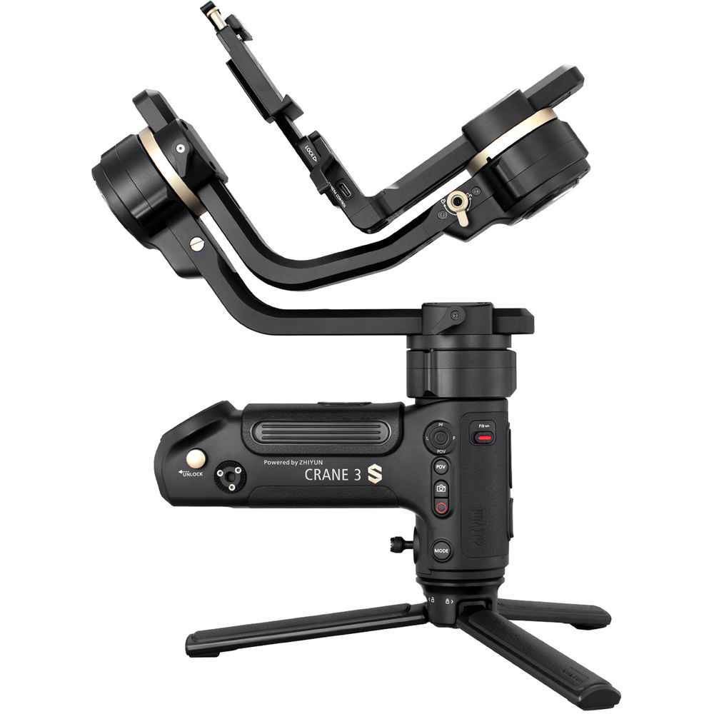 CRANE 3S stabiliser with advanced zoom and focus controls