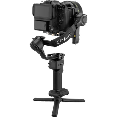 Zhiyun Crane 4 professional gimbal stabiliser for cameras up to 10 kg with sling grip and fill light.
