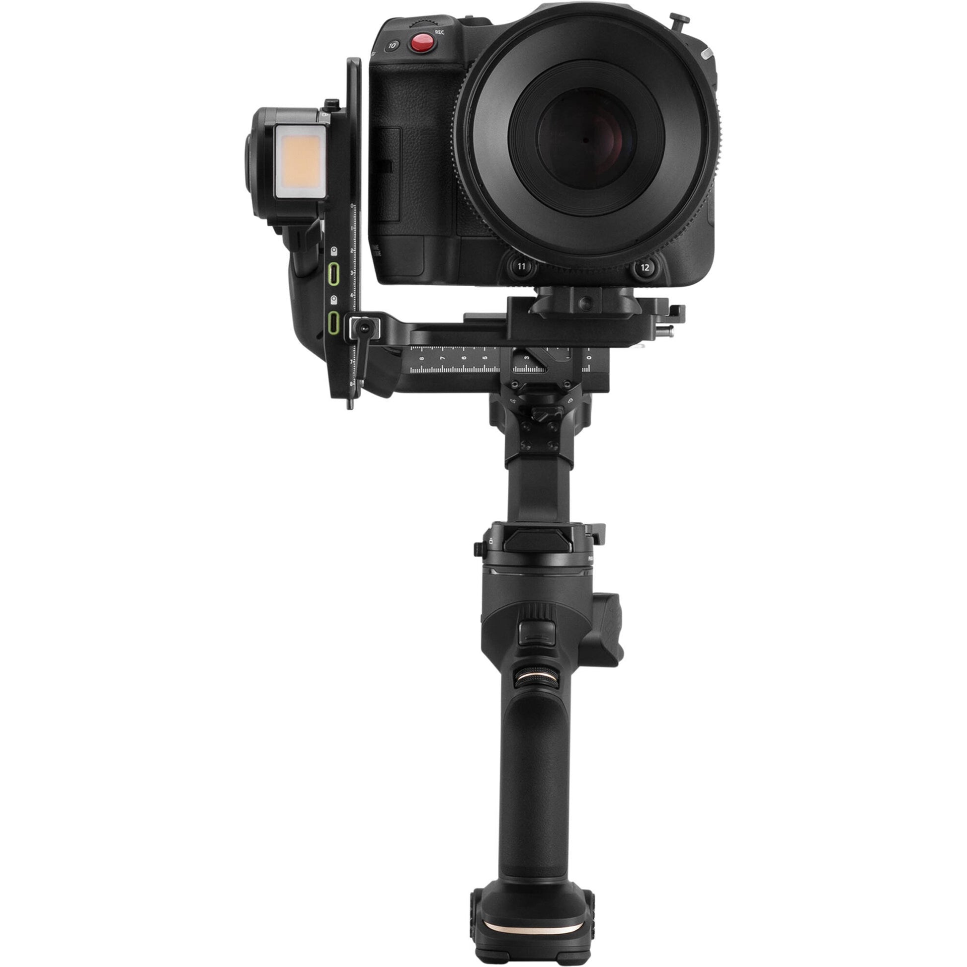Zhiyun Crane 4 professional gimbal stabiliser for cameras up to 10 kg with sling grip and fill light.

