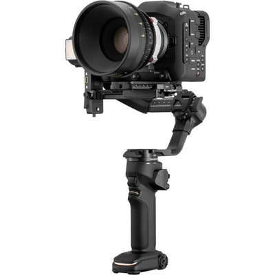 Zhiyun Crane 4 professional gimbal stabiliser for cameras up to 10 kg with sling grip and fill light.
