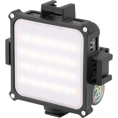 Zhiyun Fiveray M20 RGB LED light combo with full color spectrum and adjustable brightness.