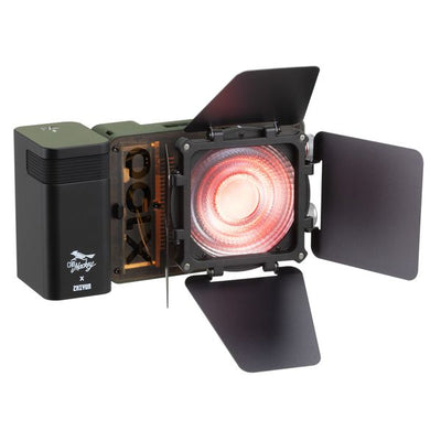 Zhiyun Mini 4-Leaf Barn Doors with magnetic attachment for precise light shaping and control.

