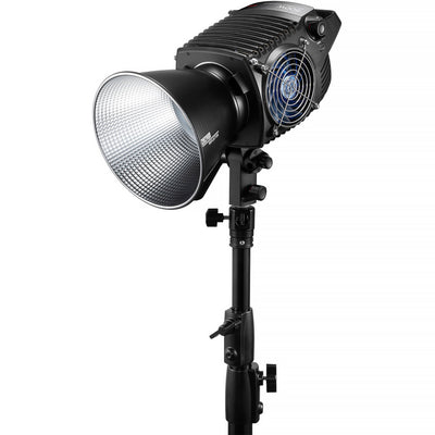 Zhiyun Molus B500 500W bi-color COB LED monolight with Bowens mount and cooling vents.