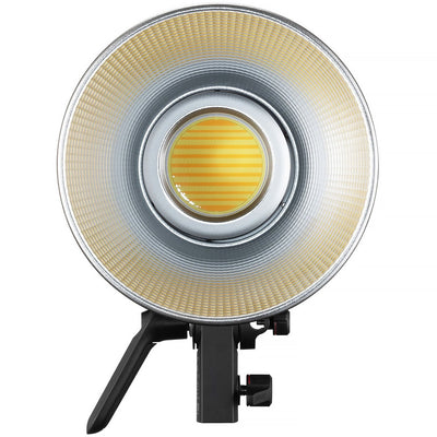 Zhiyun Molus B500 500W bi-color COB LED monolight with Bowens mount and cooling vents.