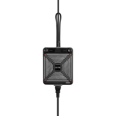 Zhiyun Molus G200 bi-color LED light — compact square COB fixture on articulated mount.