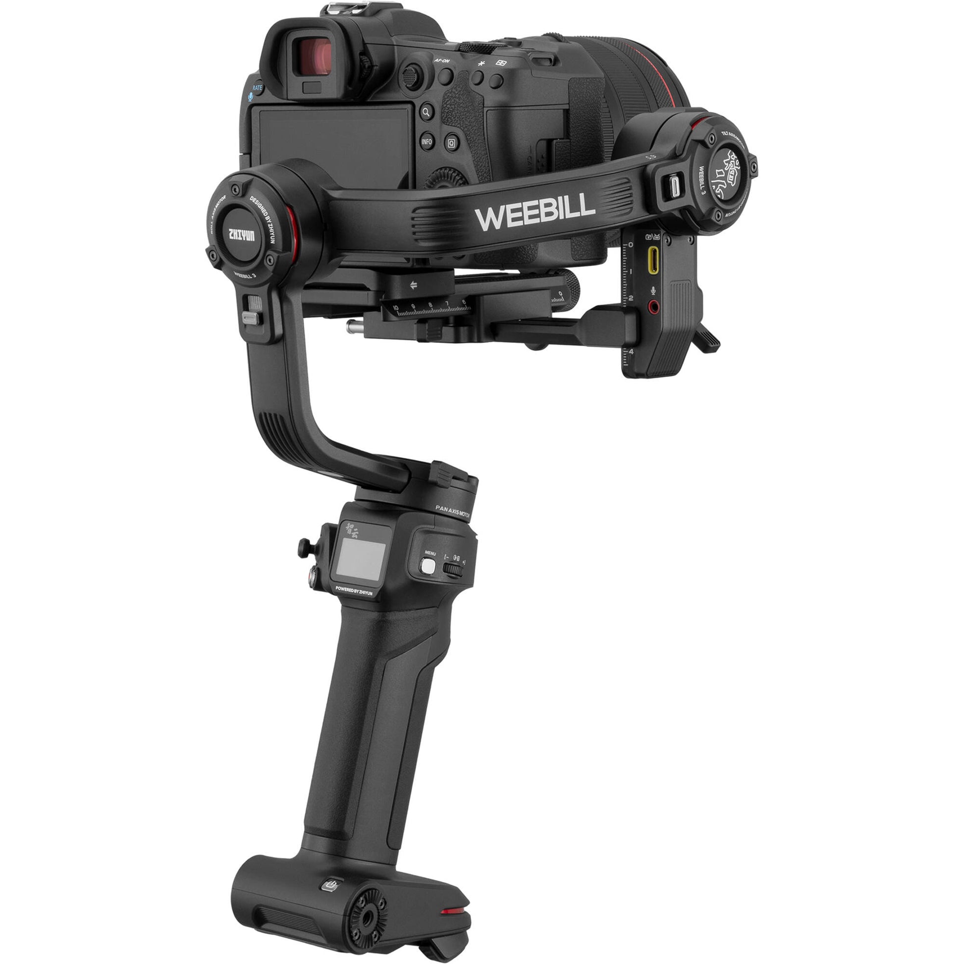 Zhiyun-Tech Weebill-3 Handheld 3-Axis Gimbal Stabiliser for mirrorless and DSLR cameras.
