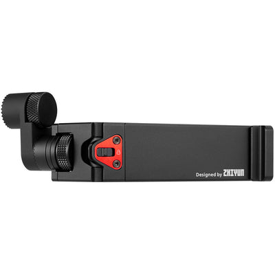 Zhiyun TransMount Phone Holder with Crown Gear for Crane and Weebill gimbals.
