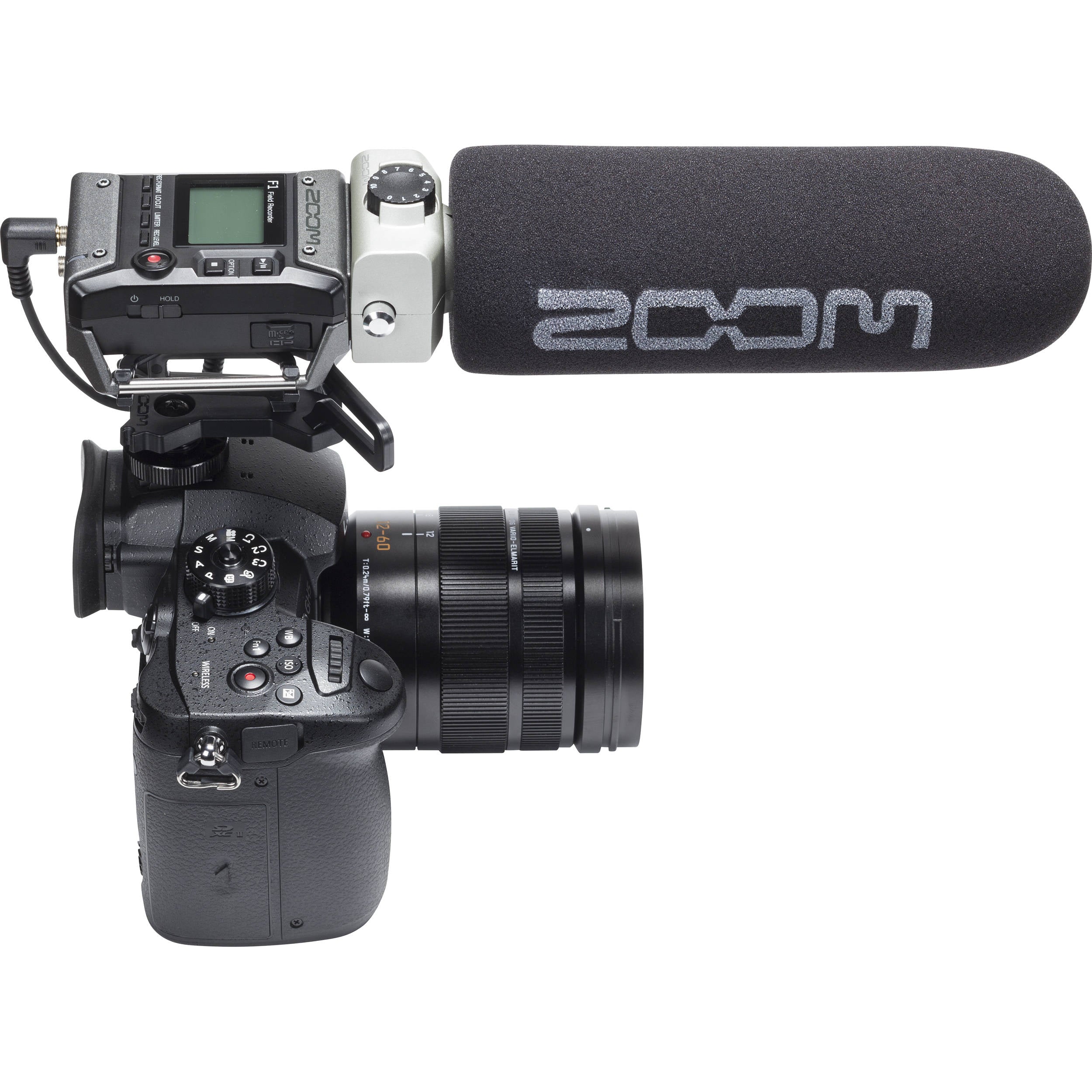 Zoom F1 Field Recorder with Shotgun Microphone. Compact audio recorder for filmmakers