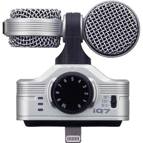 Zoom iQ7 Mid-Side Stereo Microphone for iOS Devices with Lightning Con