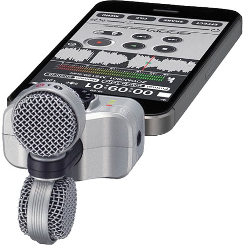 Zoom iQ7 Mid-Side Stereo Microphone for iOS Devices with Lightning Con