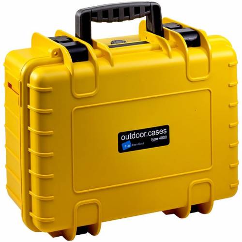 B&W Case Type 4000 with Padded Dividers (Yellow)