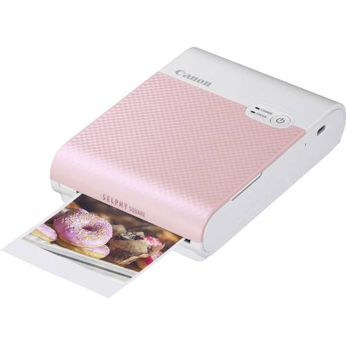 Canon Selphy Square QX10 Compact Photo Printer (Pink)