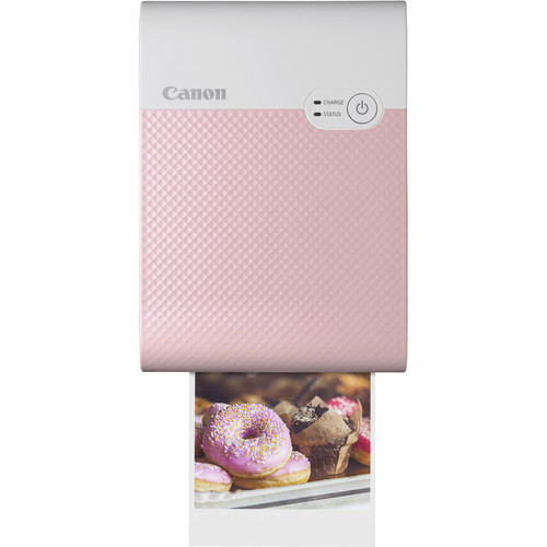 Canon Selphy Square QX10 Compact Photo Printer (Pink)