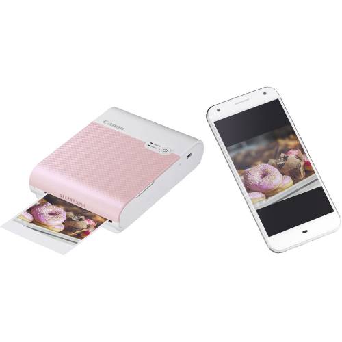 Canon Selphy Square QX10 Compact Photo Printer (Pink)