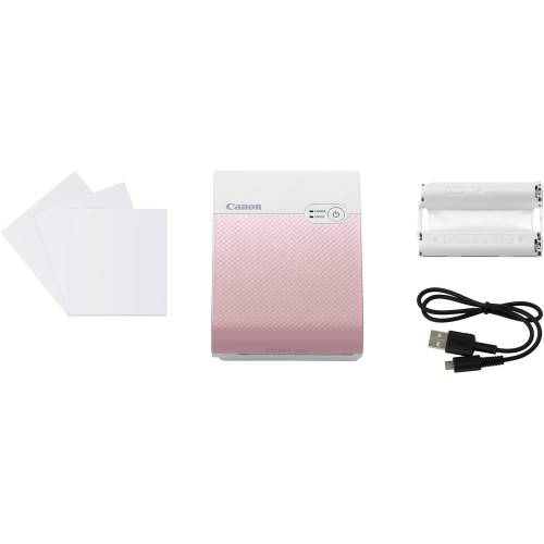 Canon Selphy Square QX10 Compact Photo Printer (Pink)