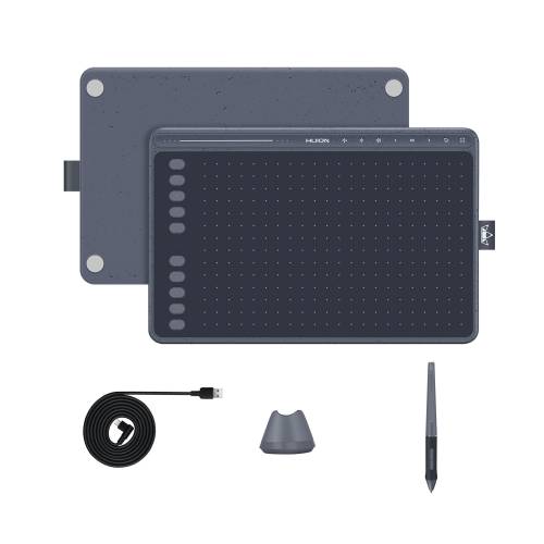 Huion Hs611 Graphics Pen Drawing Tablet Space Grey