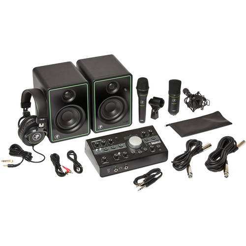Mackie Studio Bundle (3“ Monitors, Monitor Controller, Headphones + 2x Microphones)