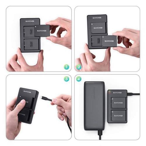 RAVPower Battery & Charger for Fujifilm NP-W126S