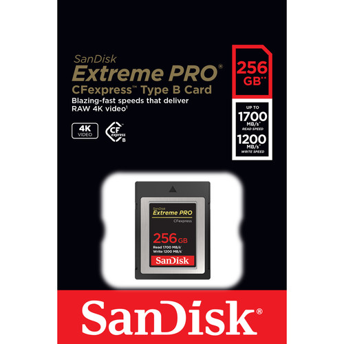 SanDisk Extreme Pro 256GB CFexpress Memory Card Type B