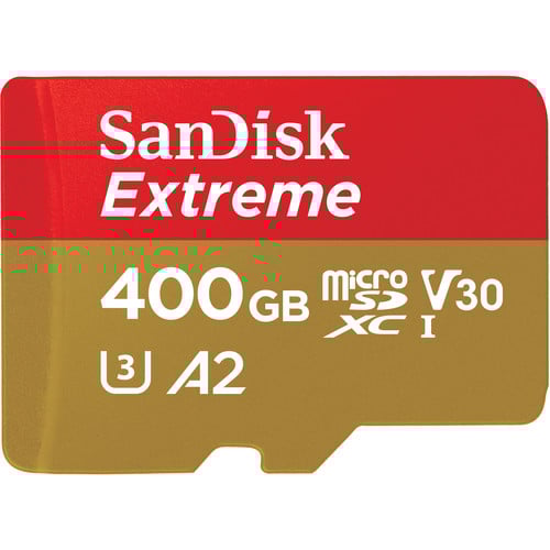 SanDisk Extreme 400GB UHS-I microSD Memory Card (160MB/s)