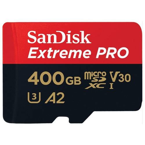 SanDisk Extreme PRO 400GB UHS-I microSDXC Memory Card (170MB/s) + SD Adaptor