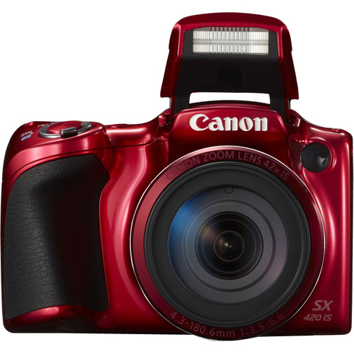 Canon PowerShot SX420 Compact Digital Camera (Red)