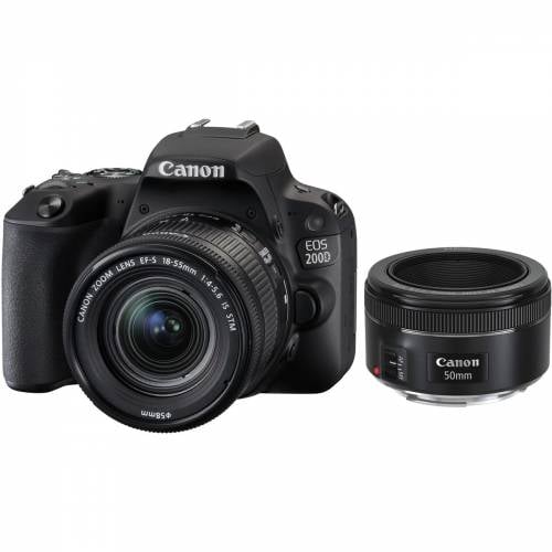 Canon EOS 200D Portrait Kit with EF-S 18-55mm f/4-5.6 IS STM + EF 50mm f/1.8 STM Lenses Canon EOS 200D Portrait Kit with EF-S 18-55mm f/4-5.6 IS STM + EF 50mm f/1.8 STM Lenses