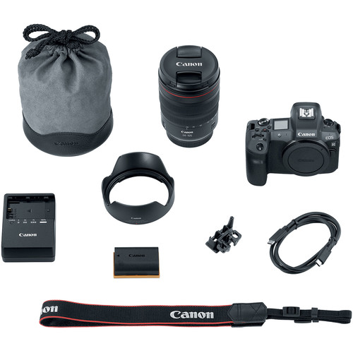Canon EOS R Full-Frame Mirrorless Camera + RF Adaptor + RF 24-105mm Lens Canon EOS R Full-Frame Mirrorless Camera + RF Adaptor + RF 24-105mm Lens
