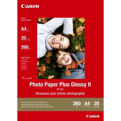 Canon PP-201 A4 Plus Glossy II Photo Paper (20 Sheets)