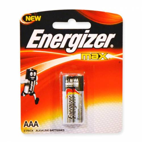 Energizer Max Alkaline AAA Batteries (1.5V, 2-Pack)