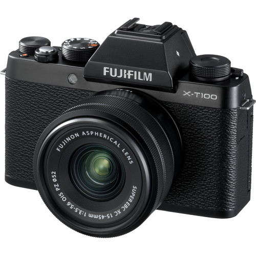 Fujifilm X-T100 Mirrorless Digital Camera with 15-45mm Lens (Black) Fujifilm X-T100 Mirrorless Digital Camera with 15-45mm Lens (Black)