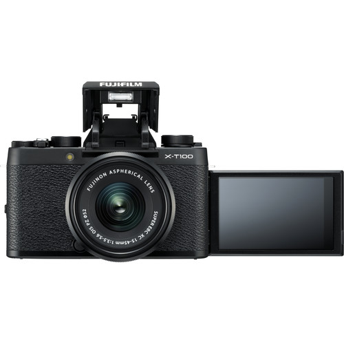 Fujifilm X-T100 Mirrorless Digital Camera with 15-45mm Lens (Black) Fujifilm X-T100 Mirrorless Digital Camera with 15-45mm Lens (Black)