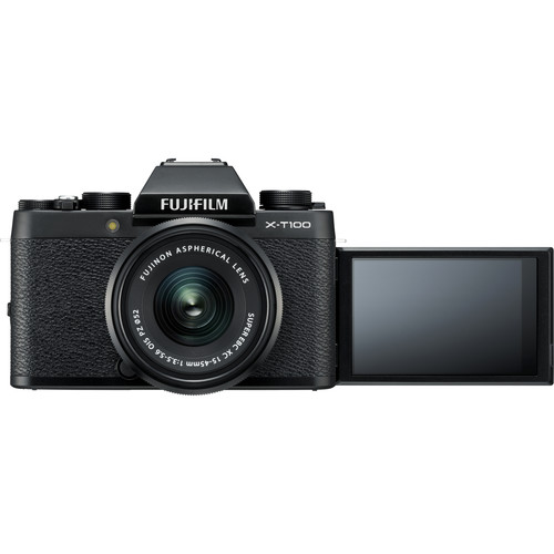 Fujifilm X-T100 Mirrorless Digital Camera with 15-45mm Lens (Black) Fujifilm X-T100 Mirrorless Digital Camera with 15-45mm Lens (Black)