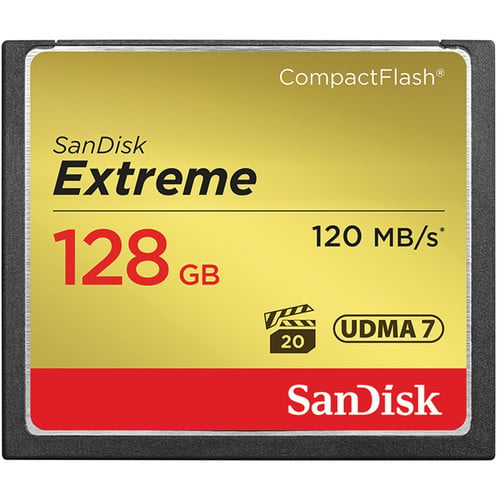 SanDisk 800x 128GB Extreme CF Memory Card (120MB/s)