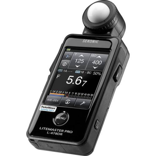 Sekonic L-478DR Litemaster Pro Light Meter with Pocket Wizard Controller
