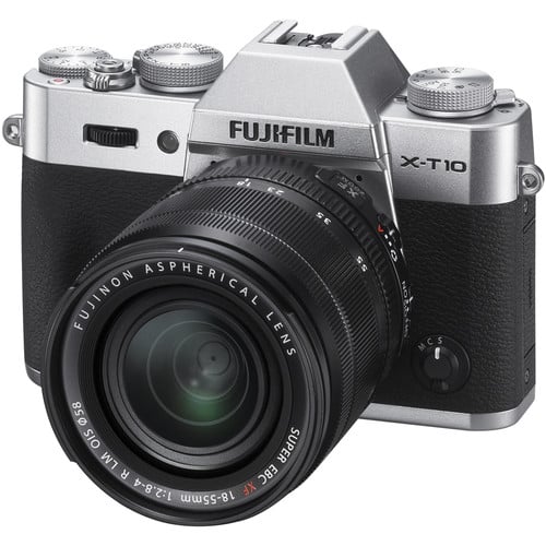 Fujifilm X-T10 Mirrorless Camera (Silver) Kit with Fujinon 18-55mm Lens